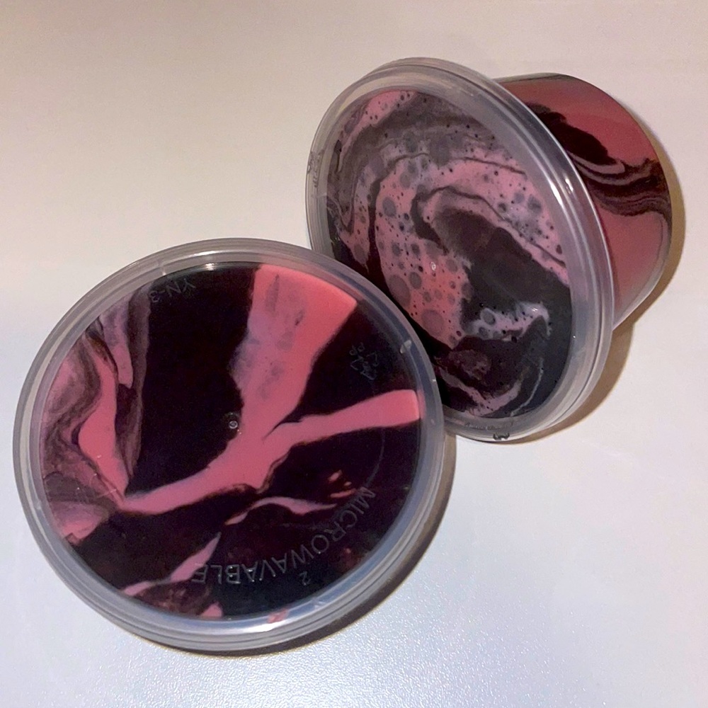 Pink and black butter